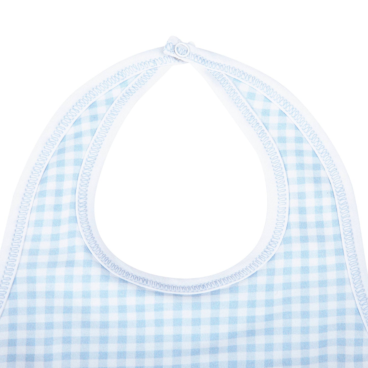 Mini Checks Bib - Blue