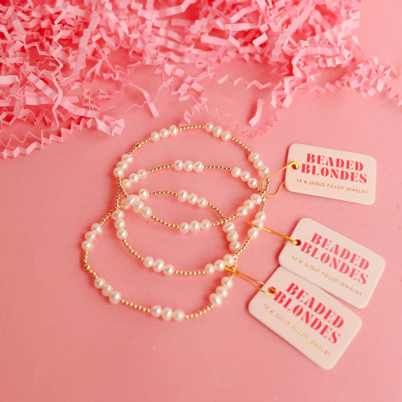 14K ILY Coastal Pearl Bracelet in Gold