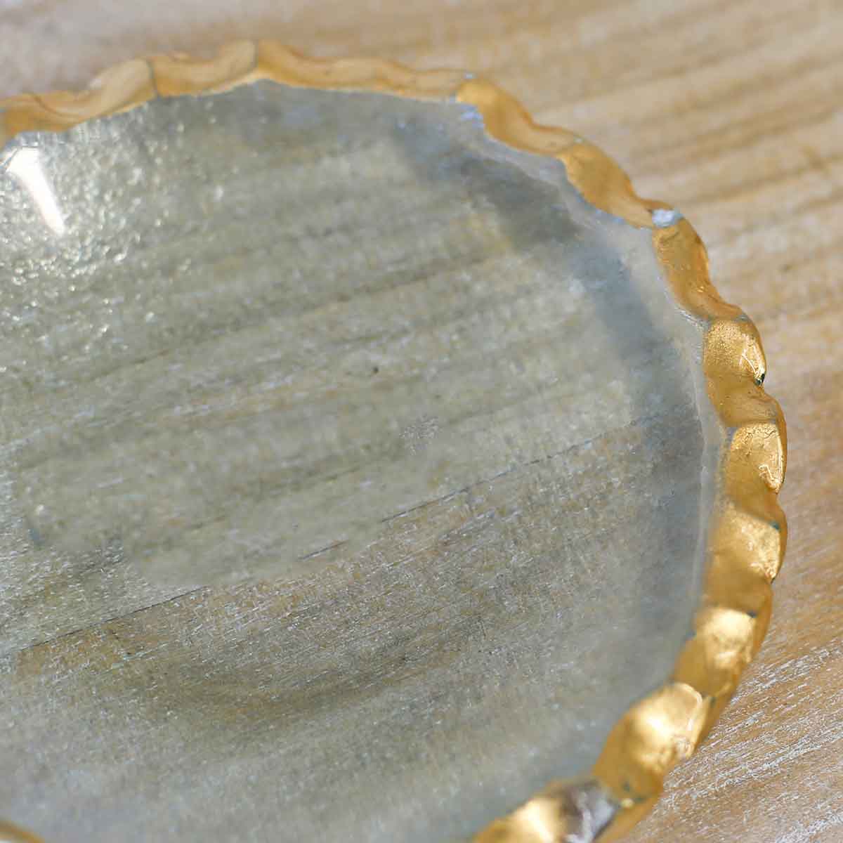 Fairbanks Tidbit Dish (Clear/Gold)