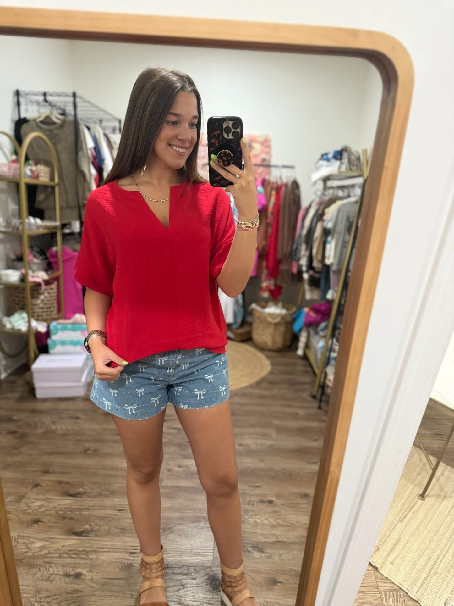 Macey Airflow Top (Red)