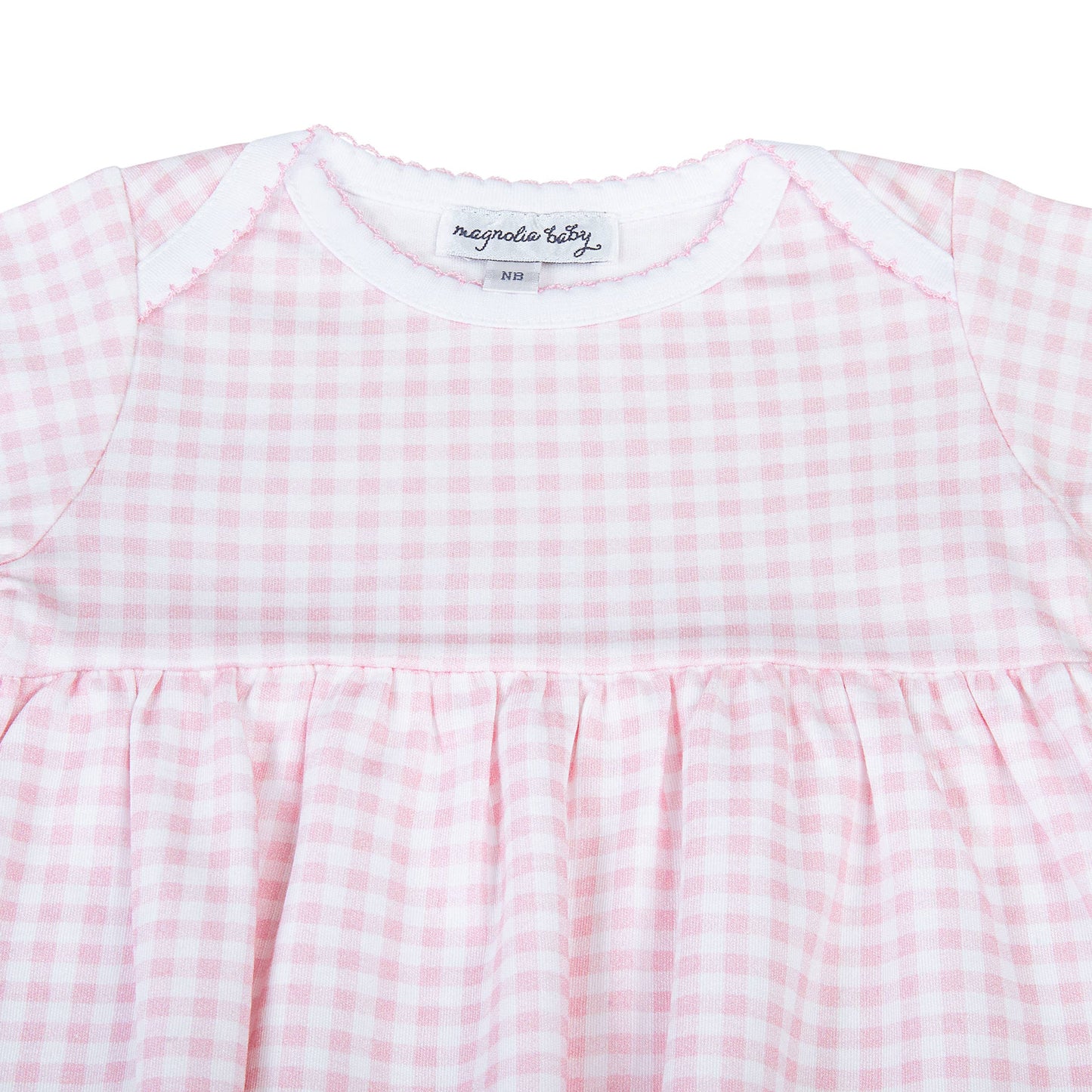 Mini Checks Gown - Pink
