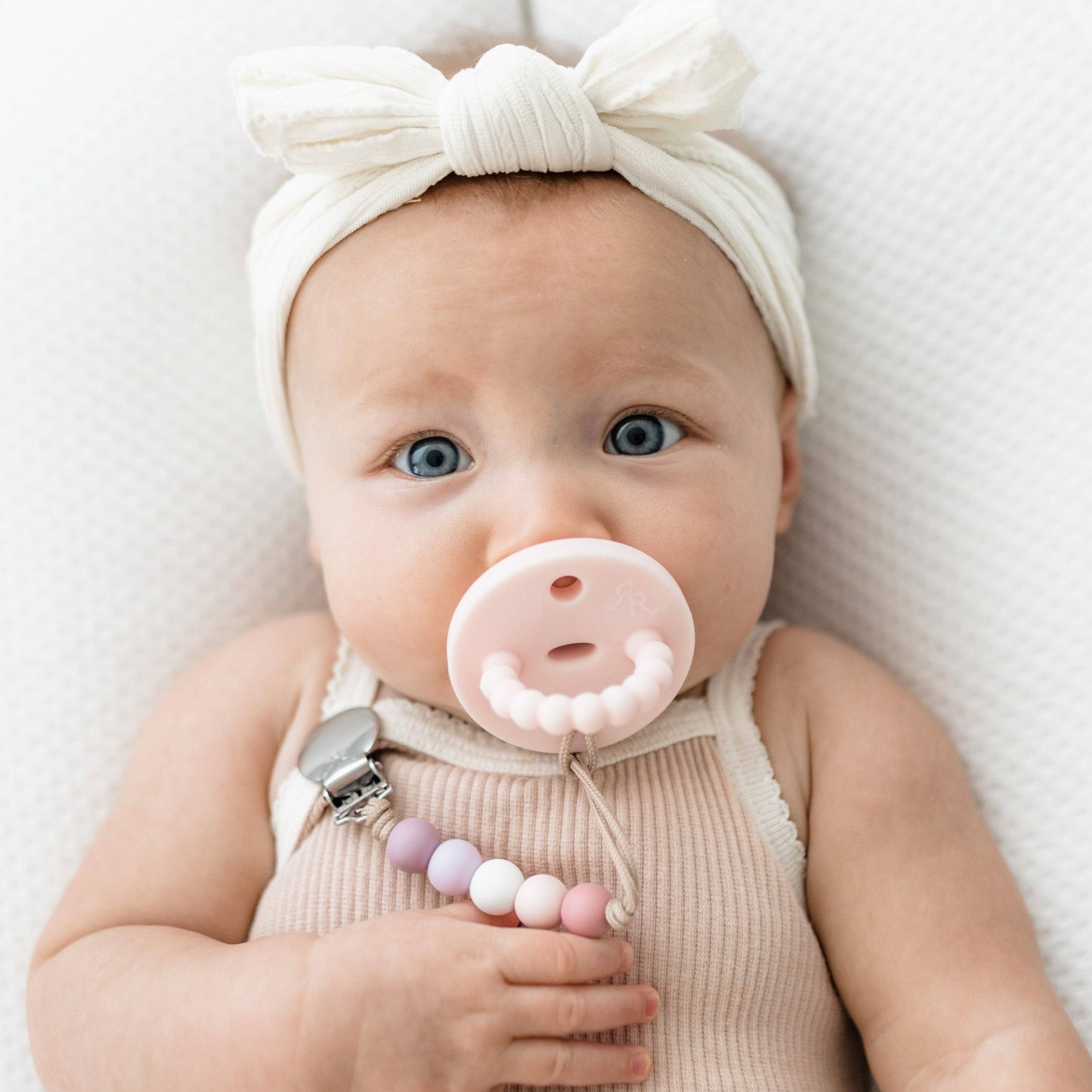 Quinn Cutie Clip (Pacifier Clip): Blossom