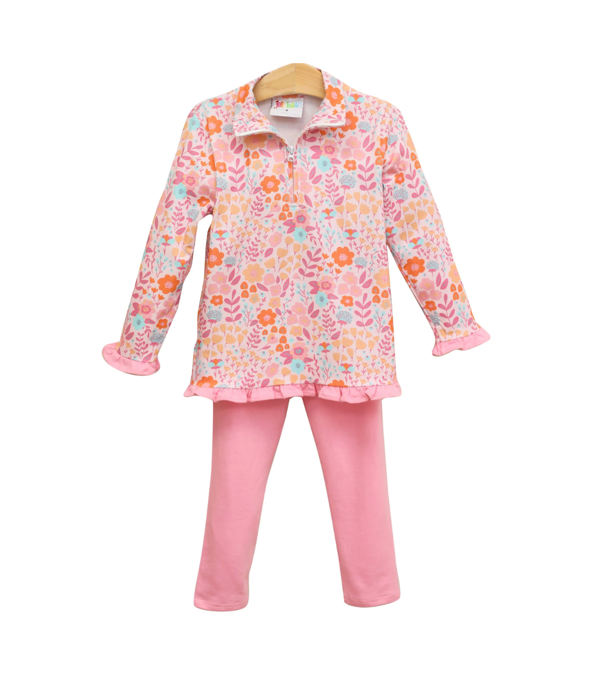 Poppy Floral Ruffle Pullover Set