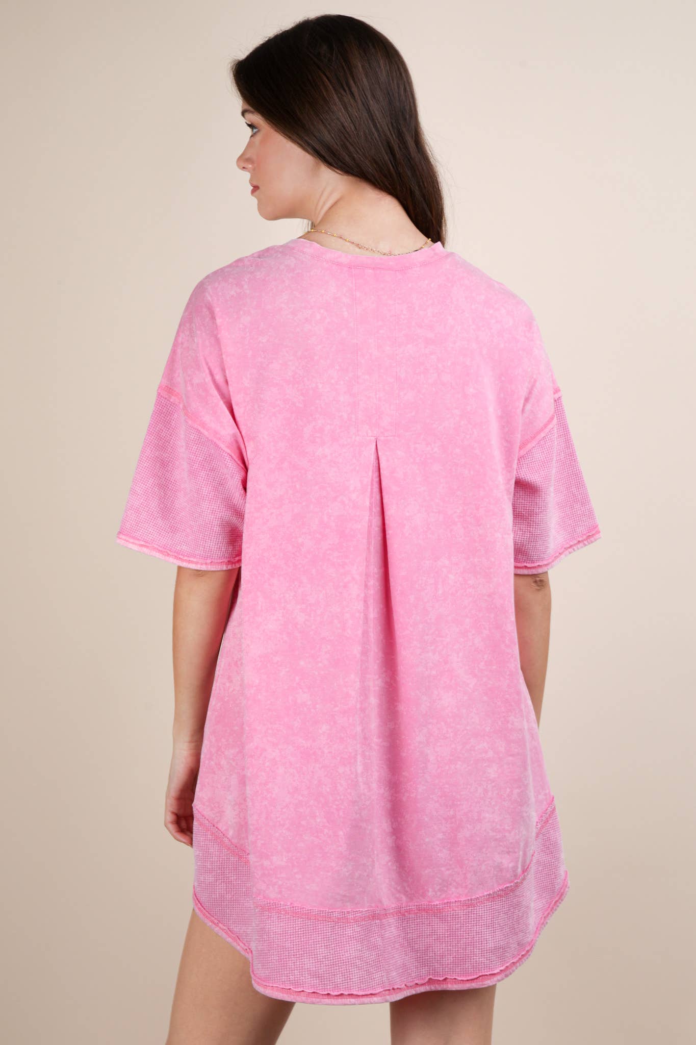 Macie Mineral Washed Comfy Knit Dress