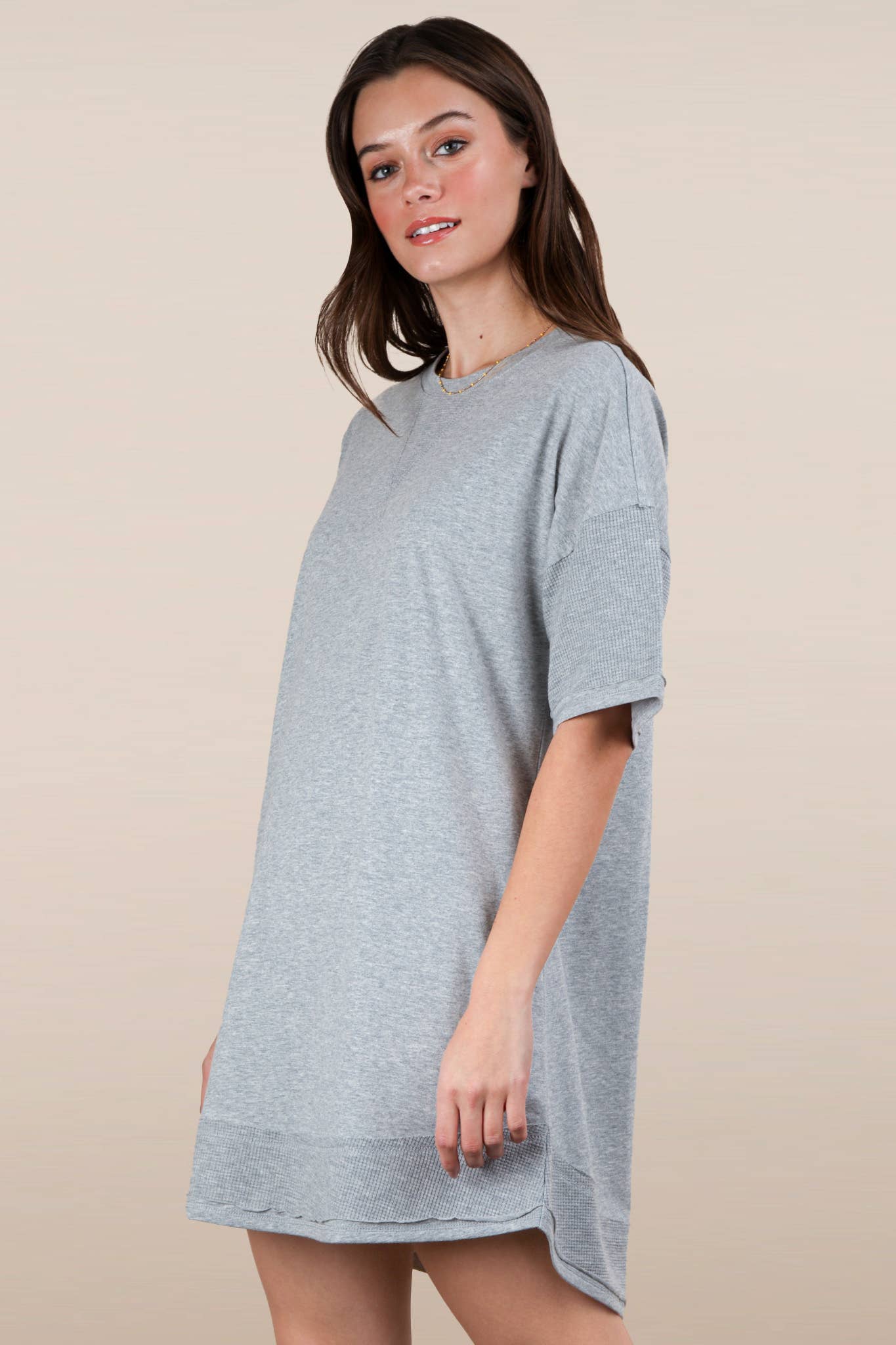 Macie Mineral Washed Comfy Knit Dress
