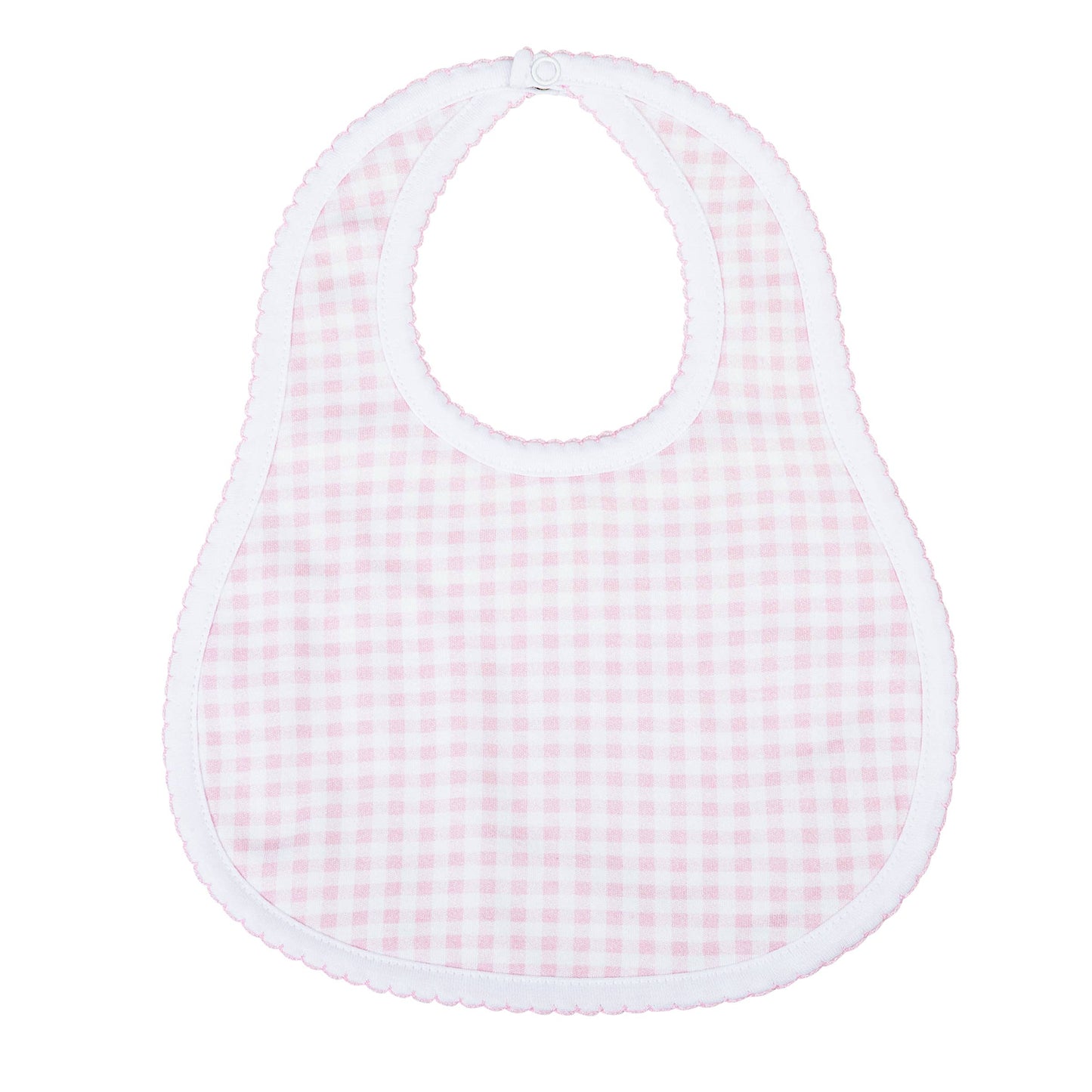 Mini Checks Bib - Pink