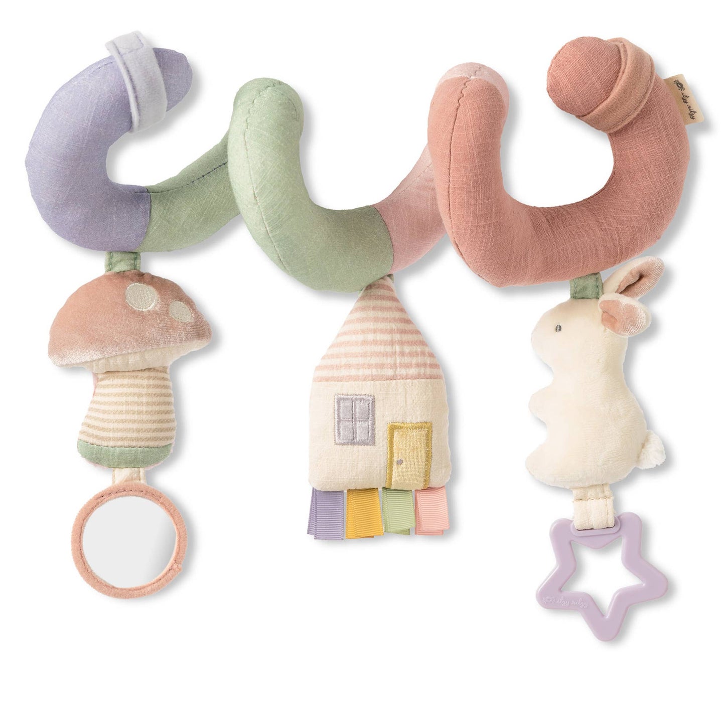 Bitzy Bespoke Itzy Bitzy Spiral Car Seat Activity Toy: Pastel