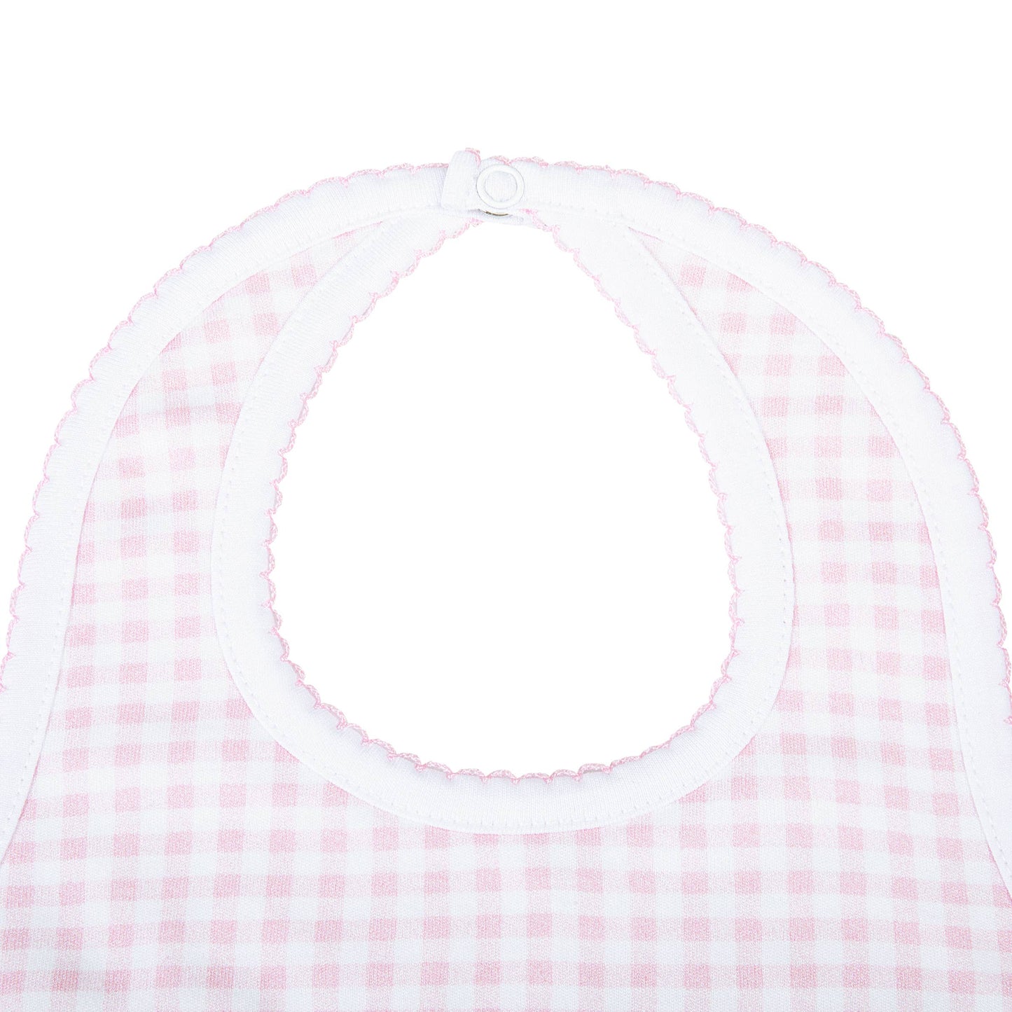 Mini Checks Bib - Pink