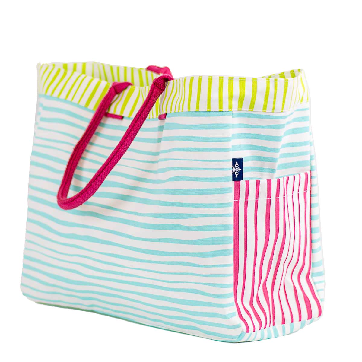 Fiji Stripe Durham Tote (White/Multi)