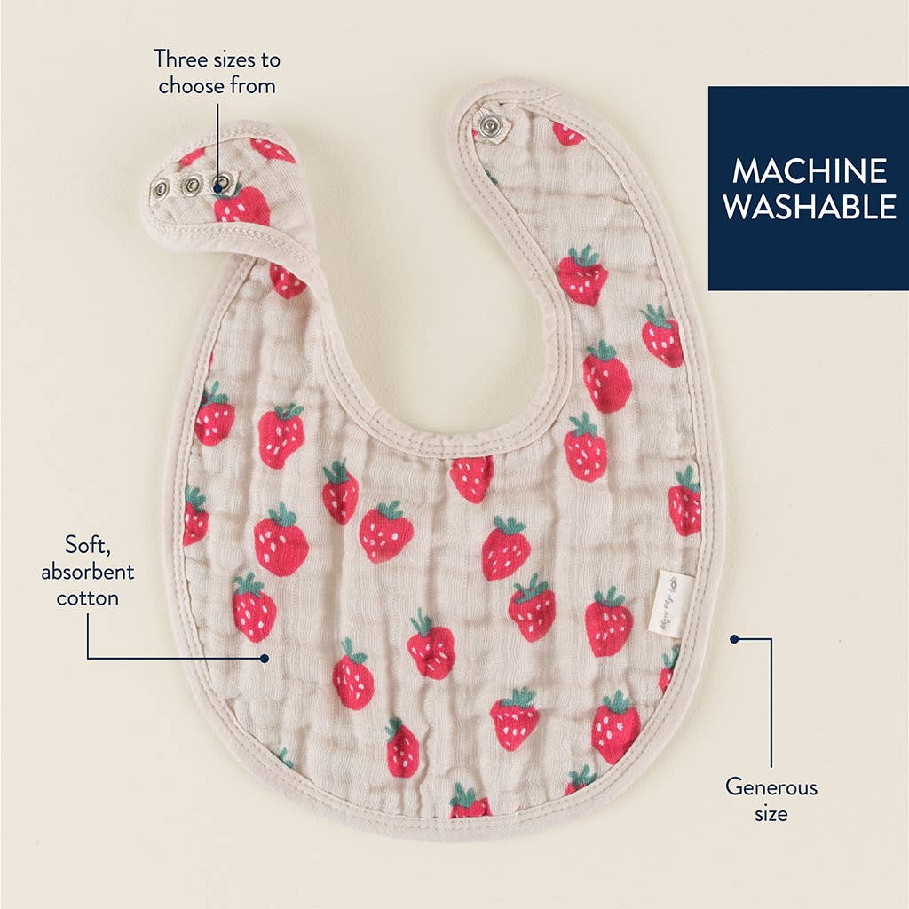 Itzy Bibs™: Strawberries + Cream