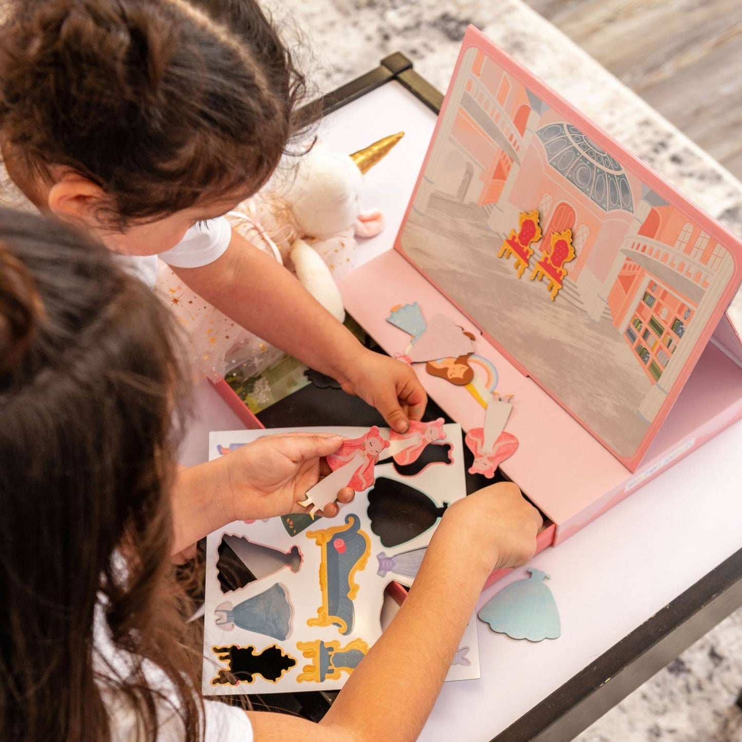 Magnetic Scene Drawer Toy Set for Kids: Princess