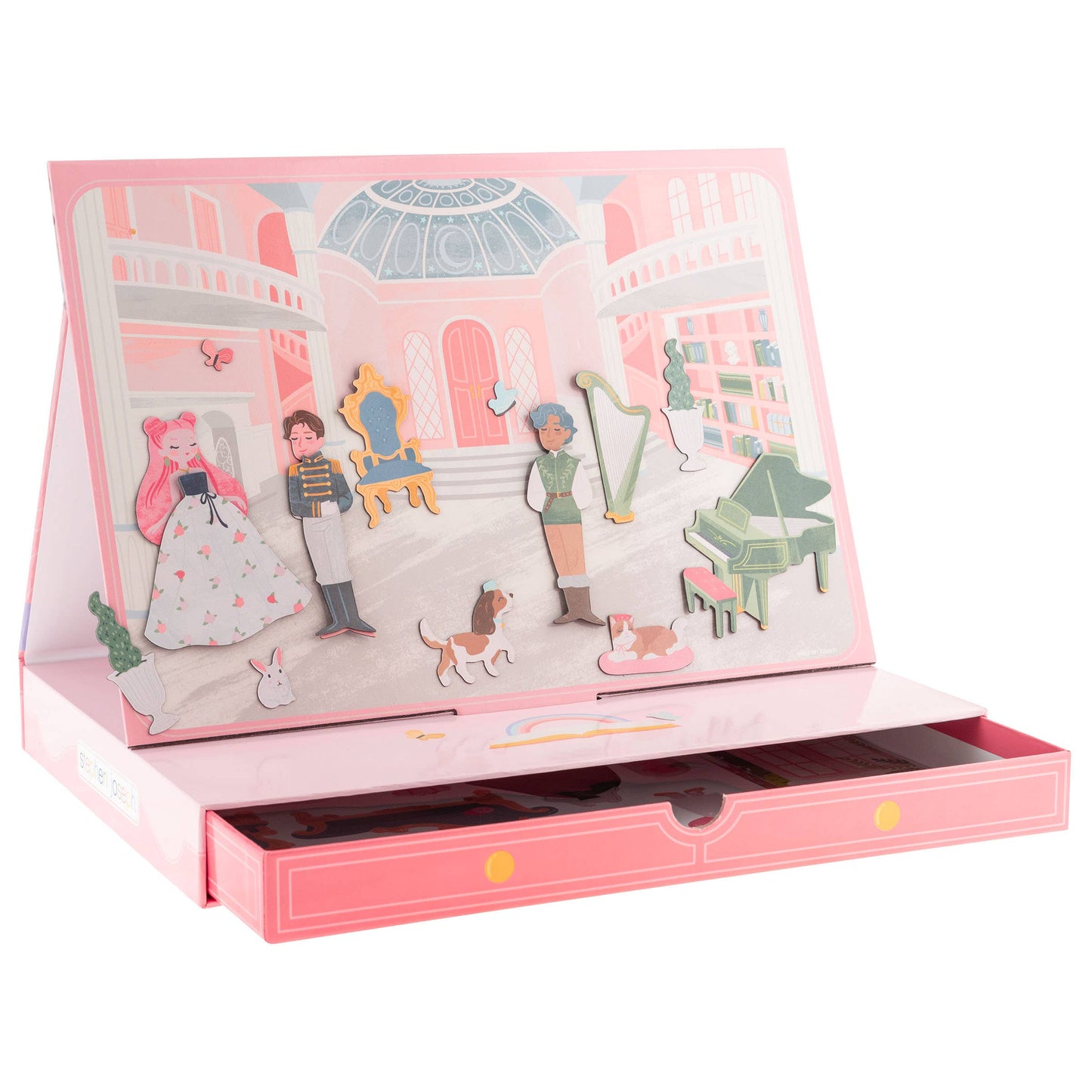Magnetic Scene Drawer Toy Set for Kids: Princess
