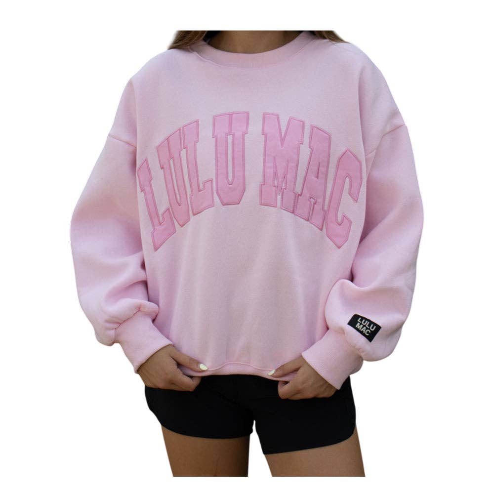 Mono Stitched Sweatshirt (Pink/Light Pink)