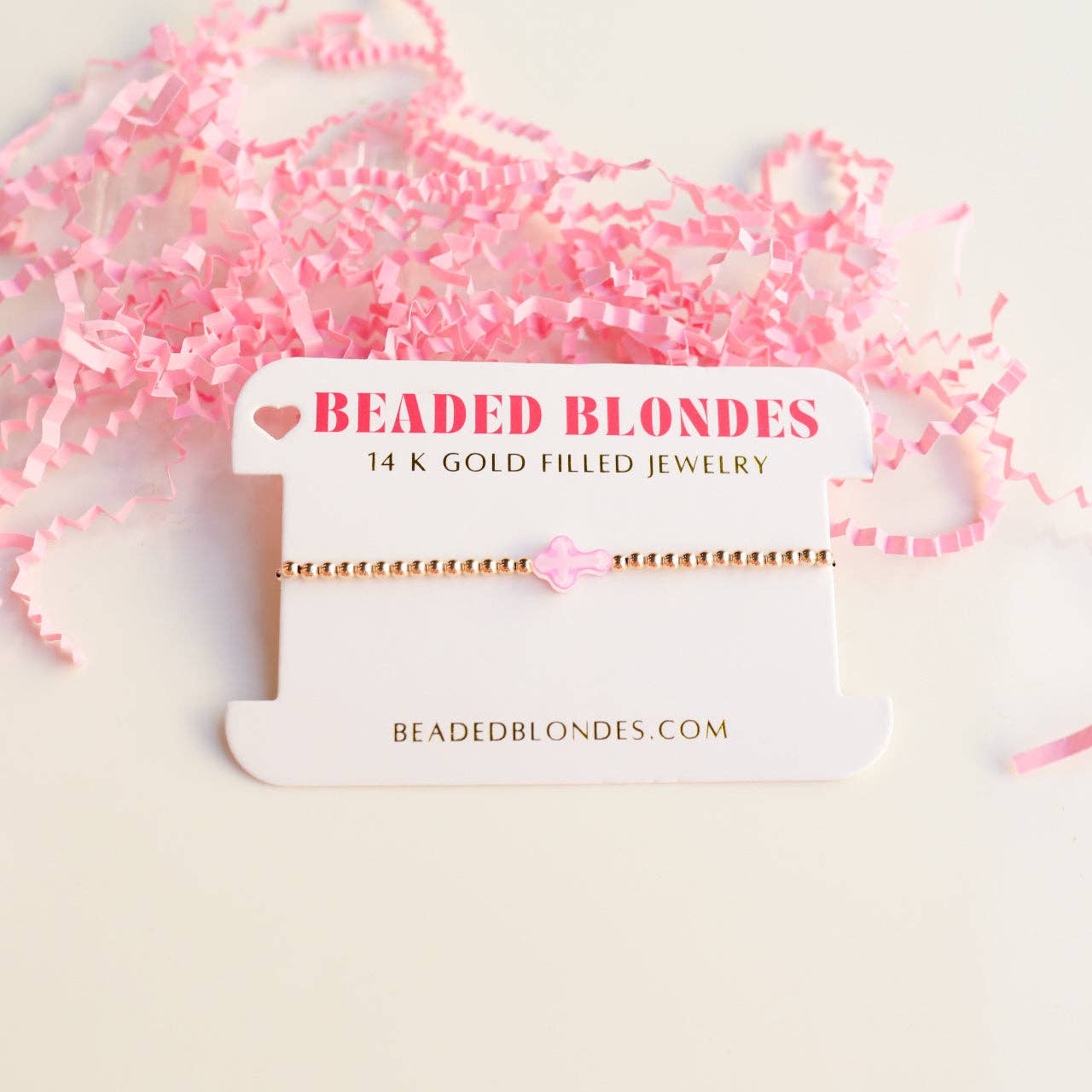 Pink Cross Bracelet: Standard