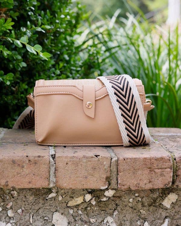 Maverick Crossbody with Pocket Natural Tan
