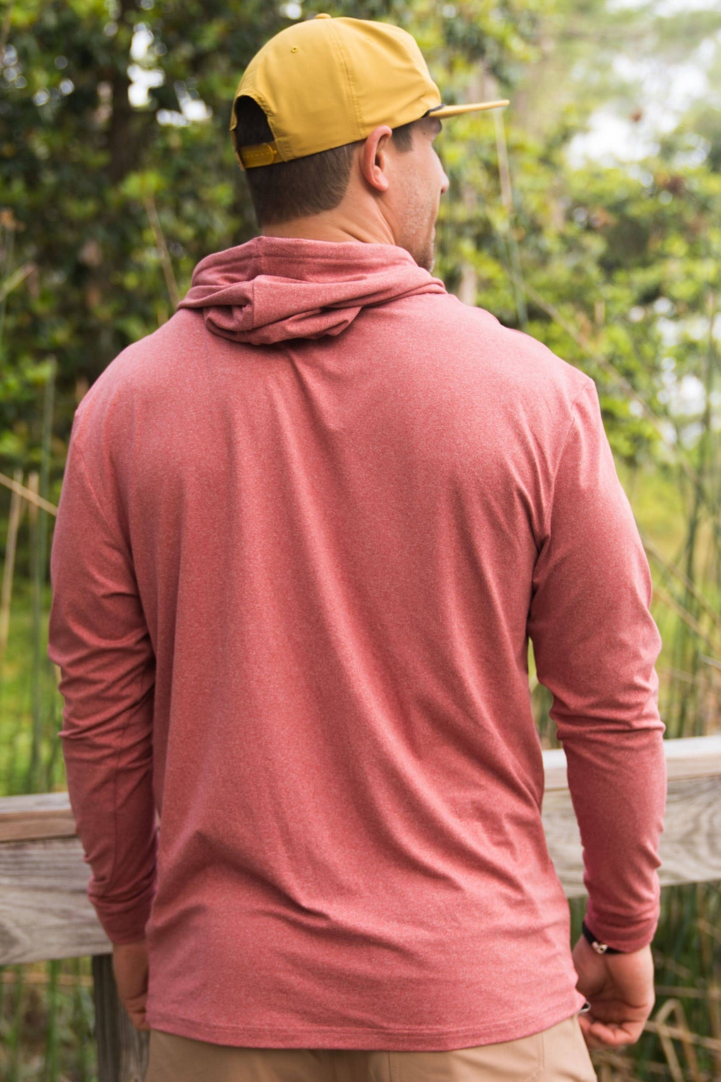 Performance Hoodie - Heather Crimson