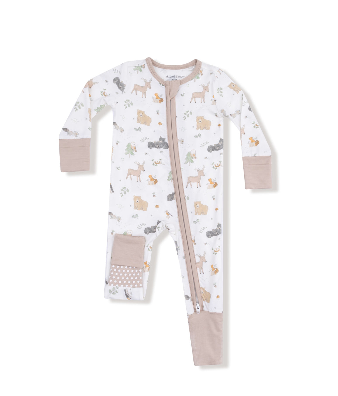 Woodland Babies-2 Way Zipper Romper