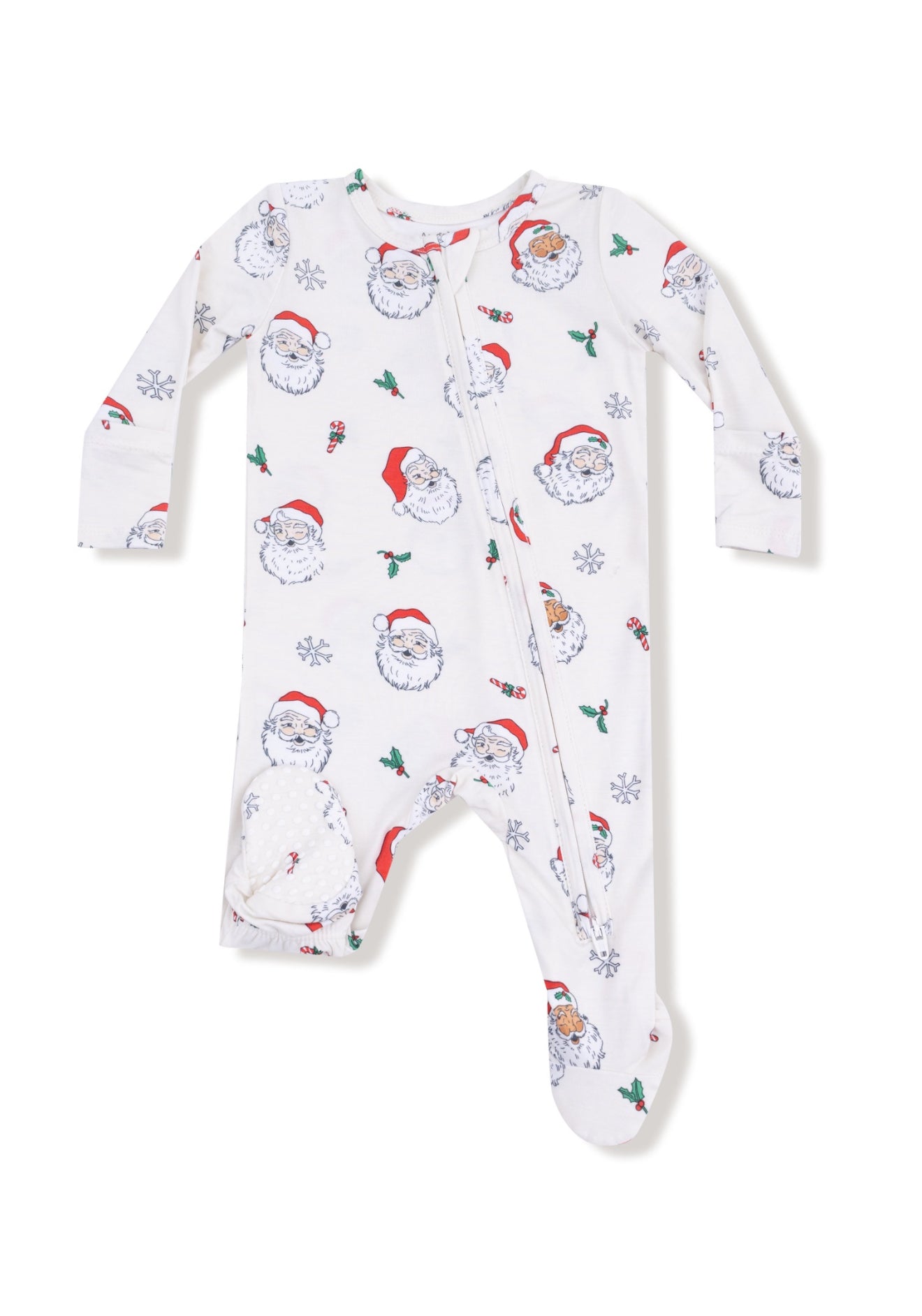 Vintage Santas - 2 Way Zipper Footie