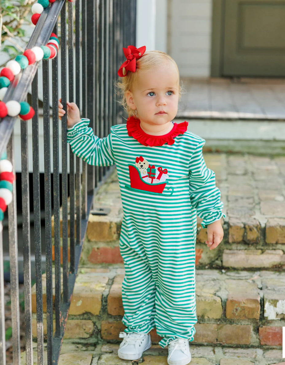 Santa Paws Ruffle Romper
