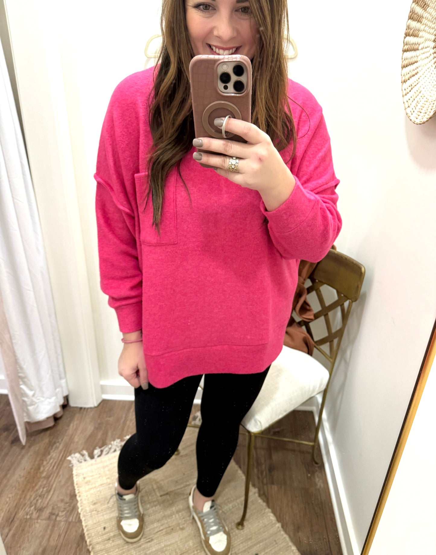 Fuschia Sweater Top