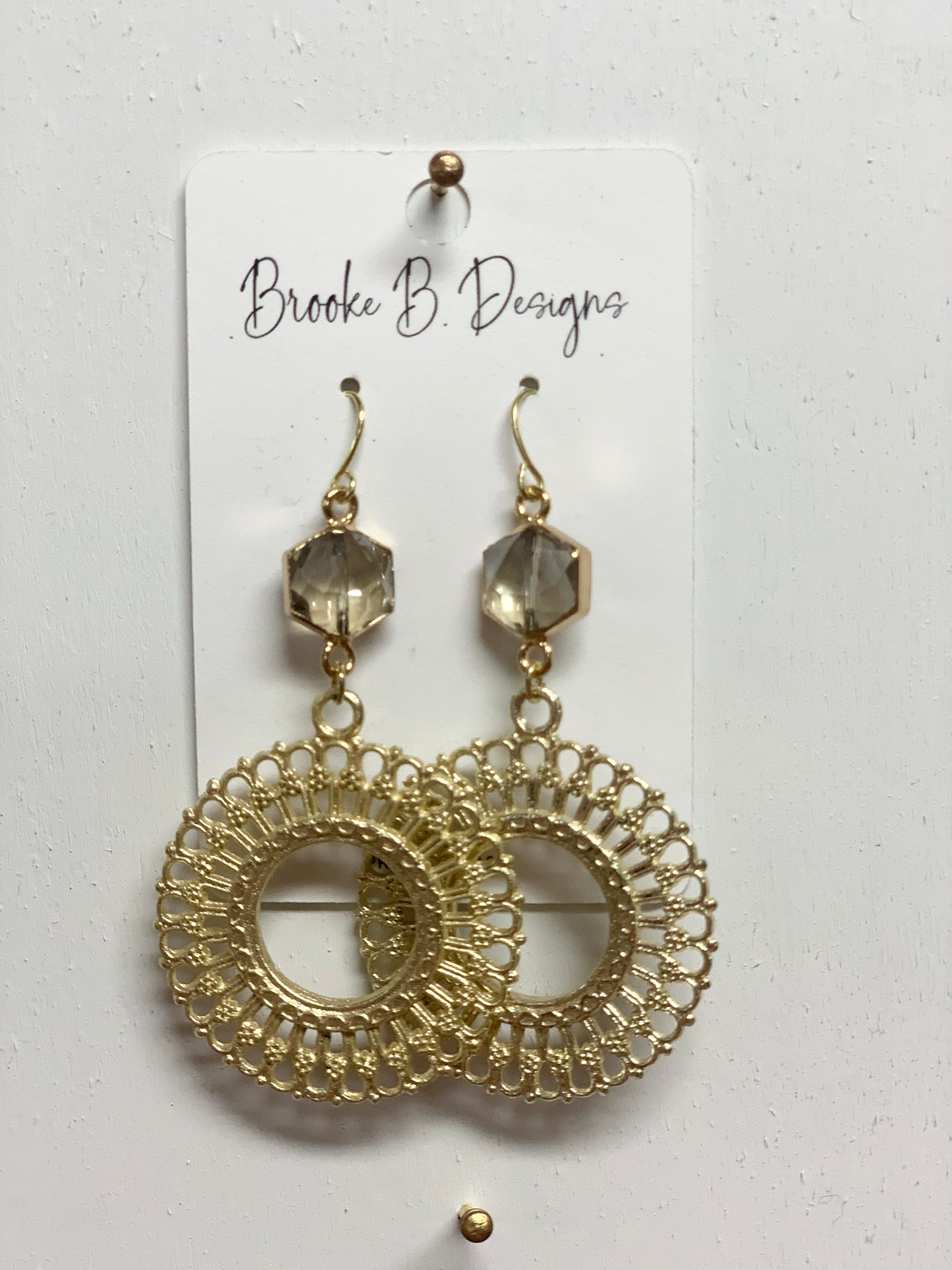 Diamond + Pendant Statement Earrings