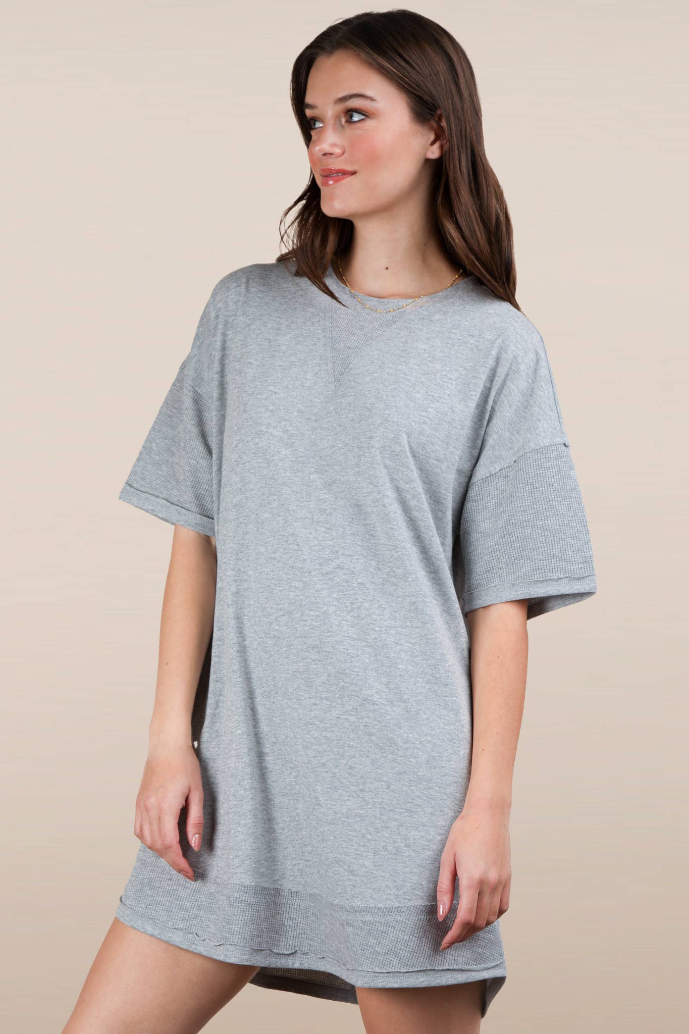 Macie Mineral Washed Comfy Knit Dress