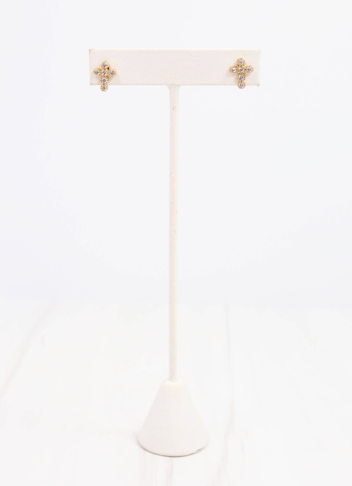 Francoise Cross Earring Gold