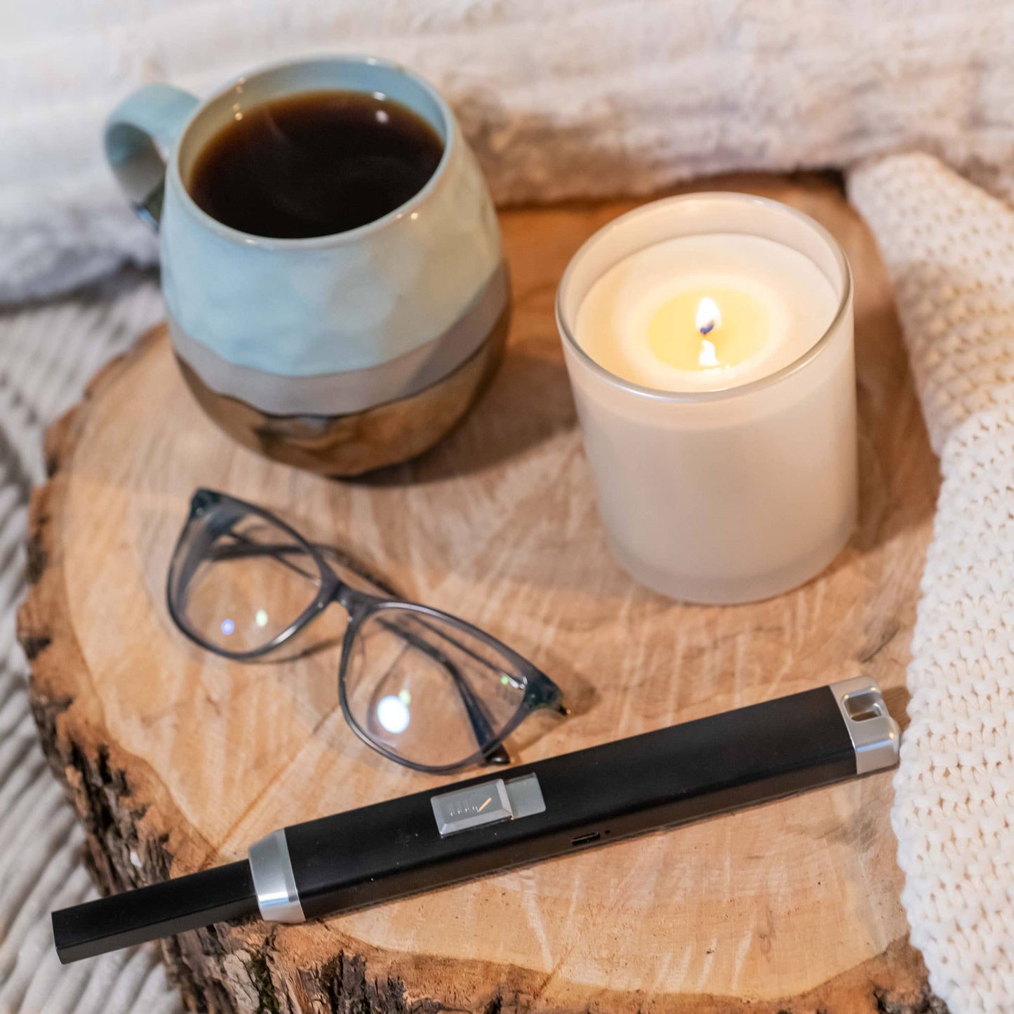 USB Arc Spark Lighter: Wood