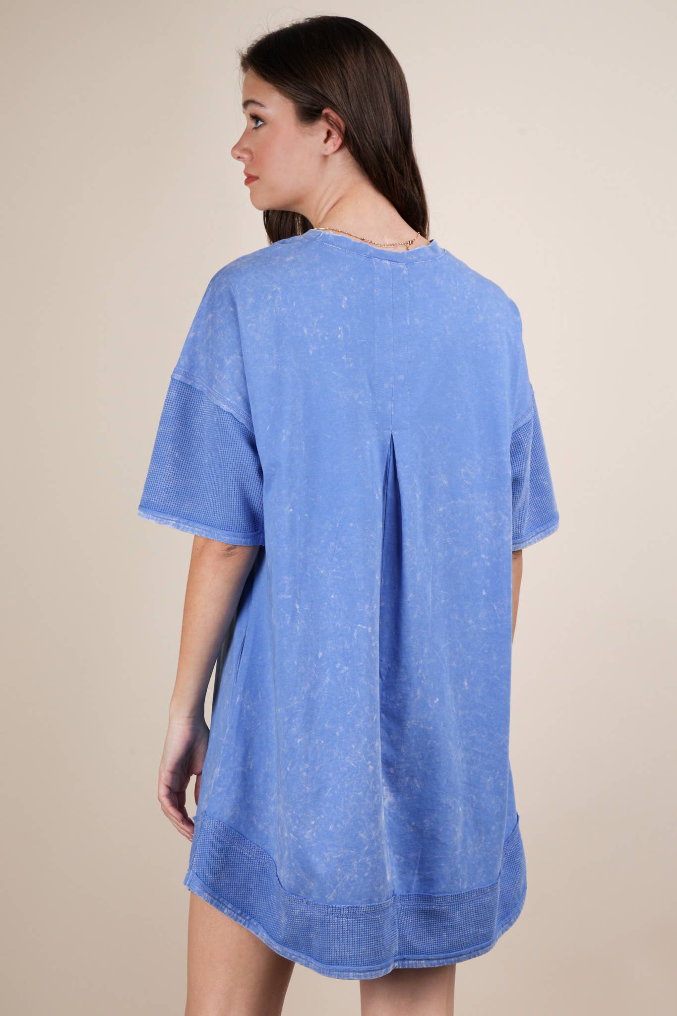 Macie Mineral Washed Comfy Knit Dress
