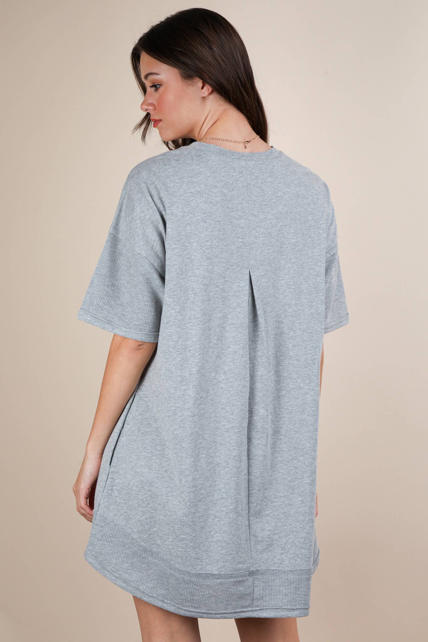 Macie Mineral Washed Comfy Knit Dress