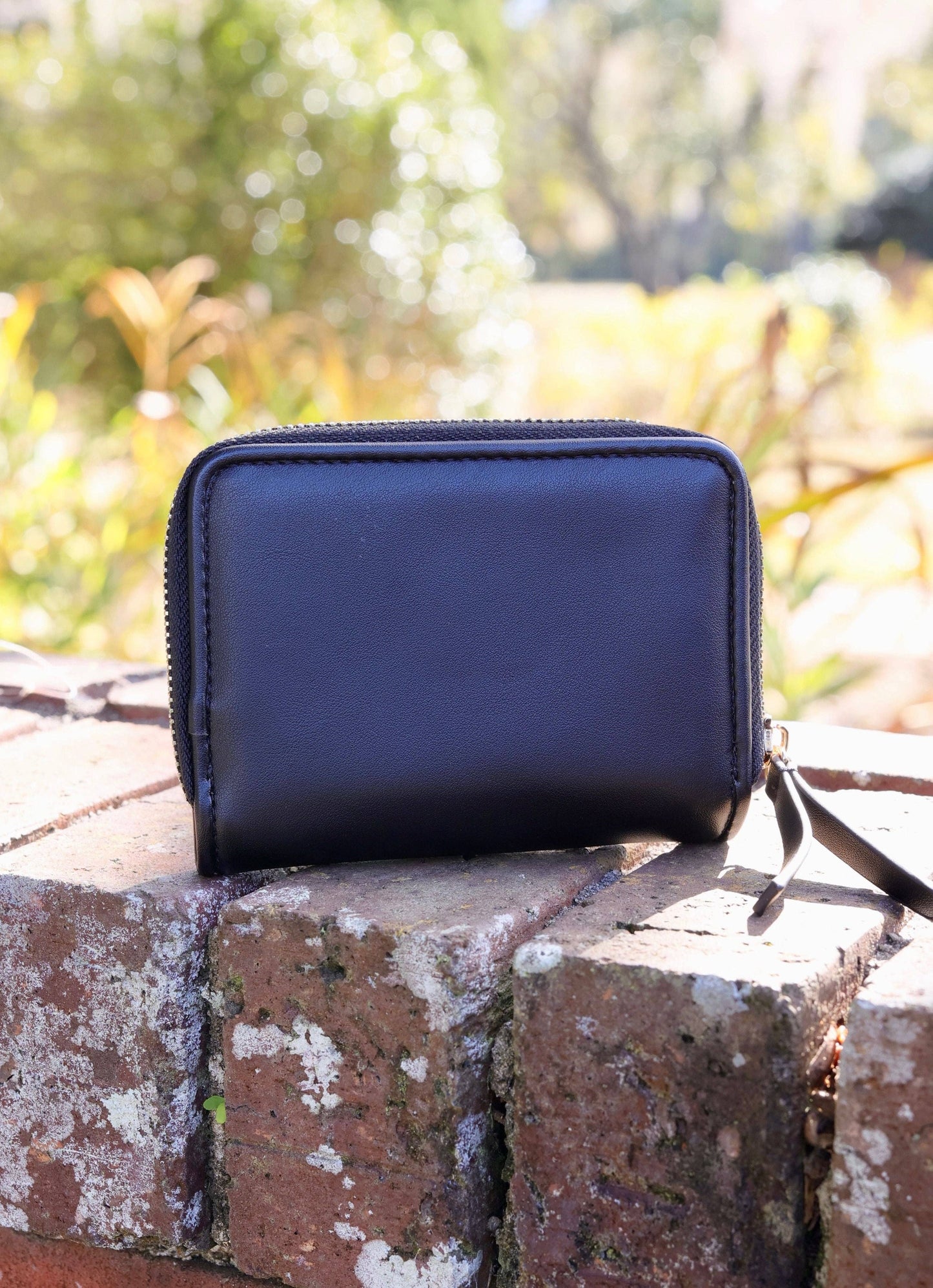 Nadine Zippered Wallet (Black)