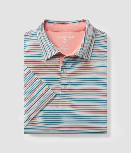 Sawgrass Stripe Polo (Biscay Bay)