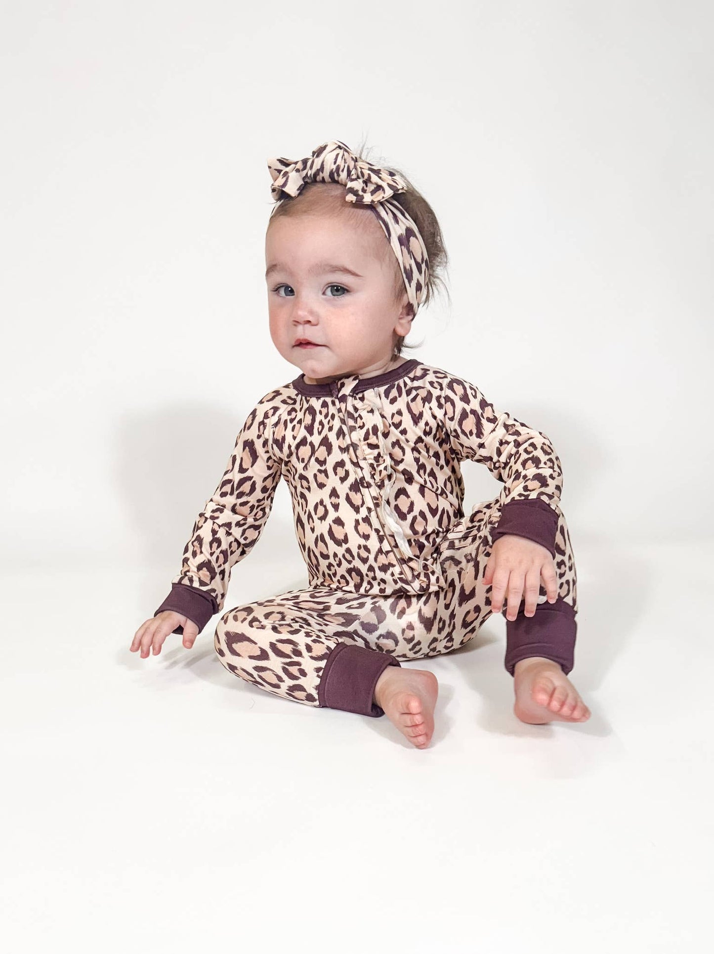 Classic Leopard  - LS Convertible Zip PJs