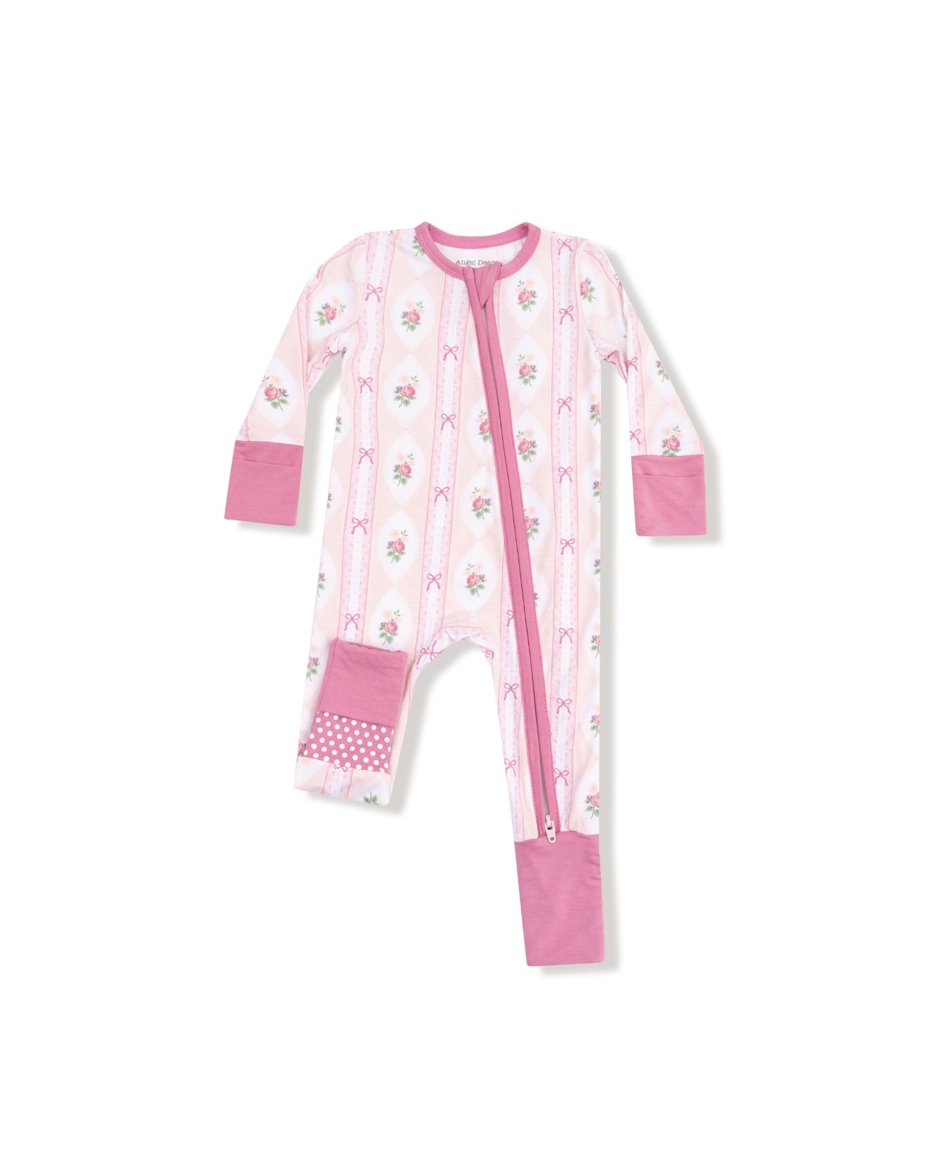 Ogee Lace Floral-2 Way Zipper Romper