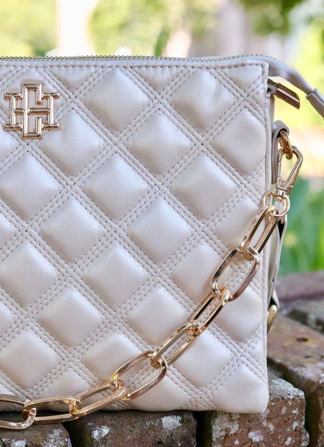 Ariana Crossbody (Pearl Quilted)