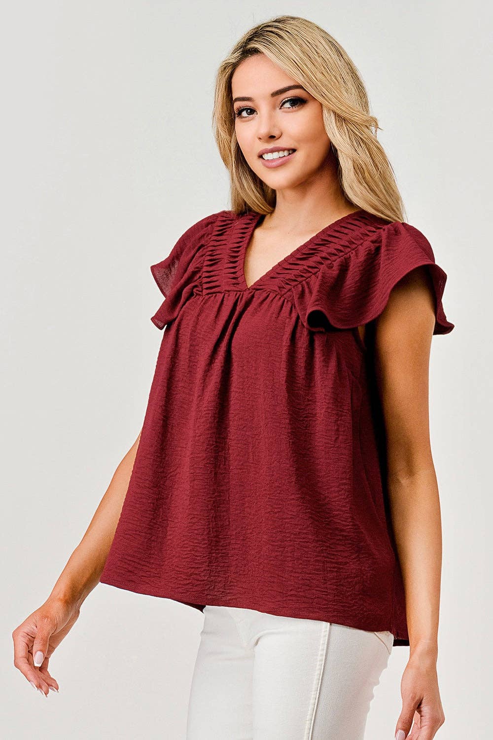 The Emily Top (Maroon)