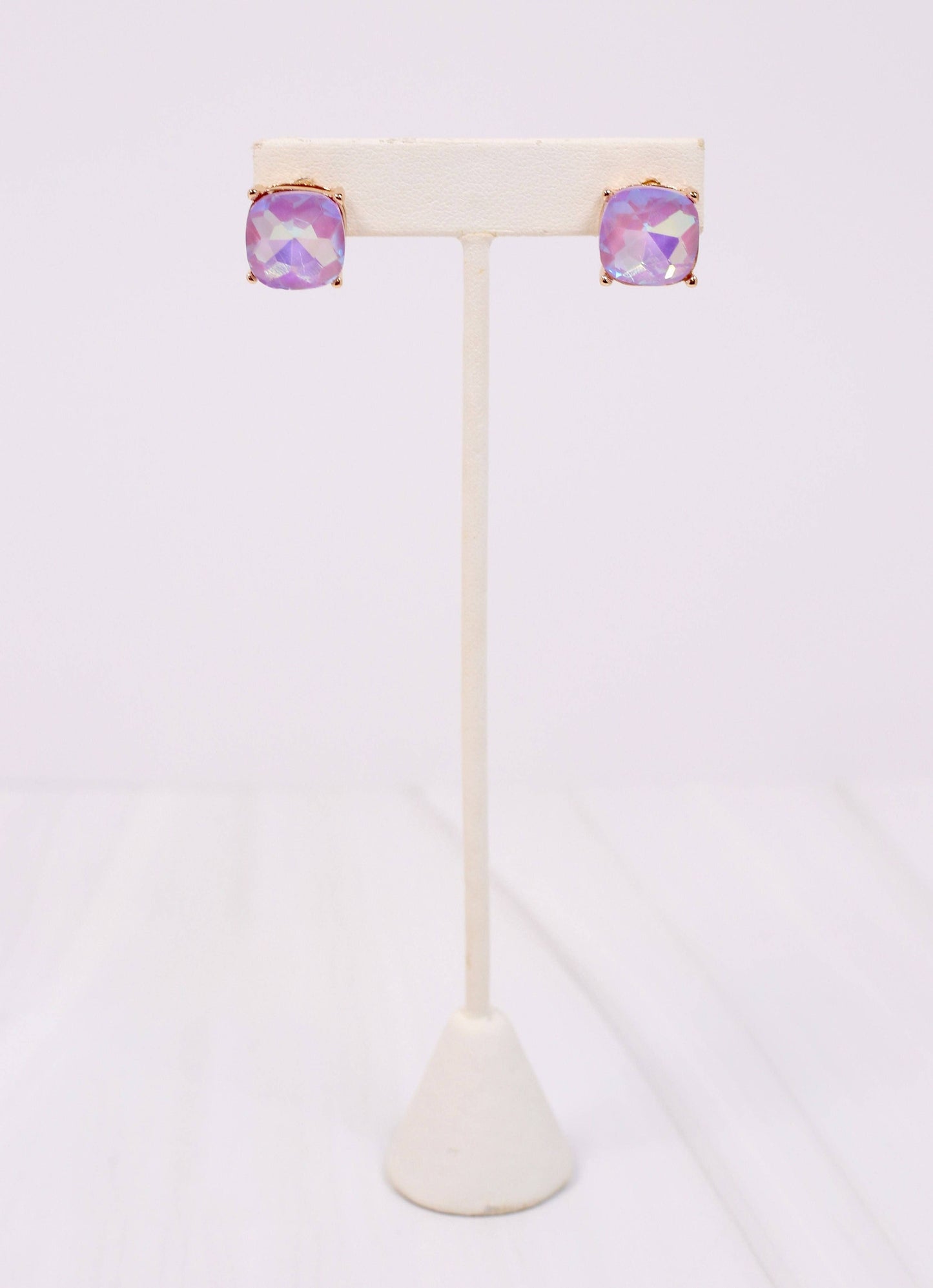 Julien Stone Stud Earring LAVENDER OPAL