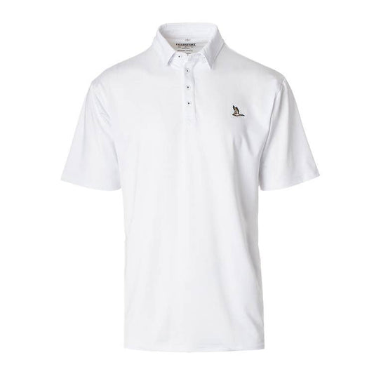 Roost Solid Polo: White