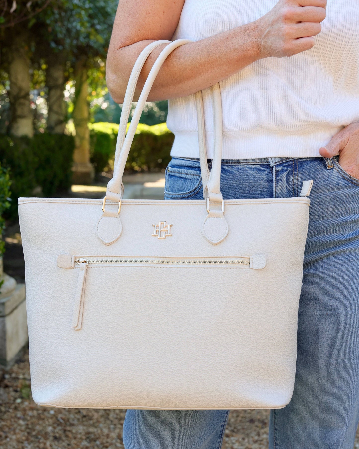 Jayden Tote Cream: Default