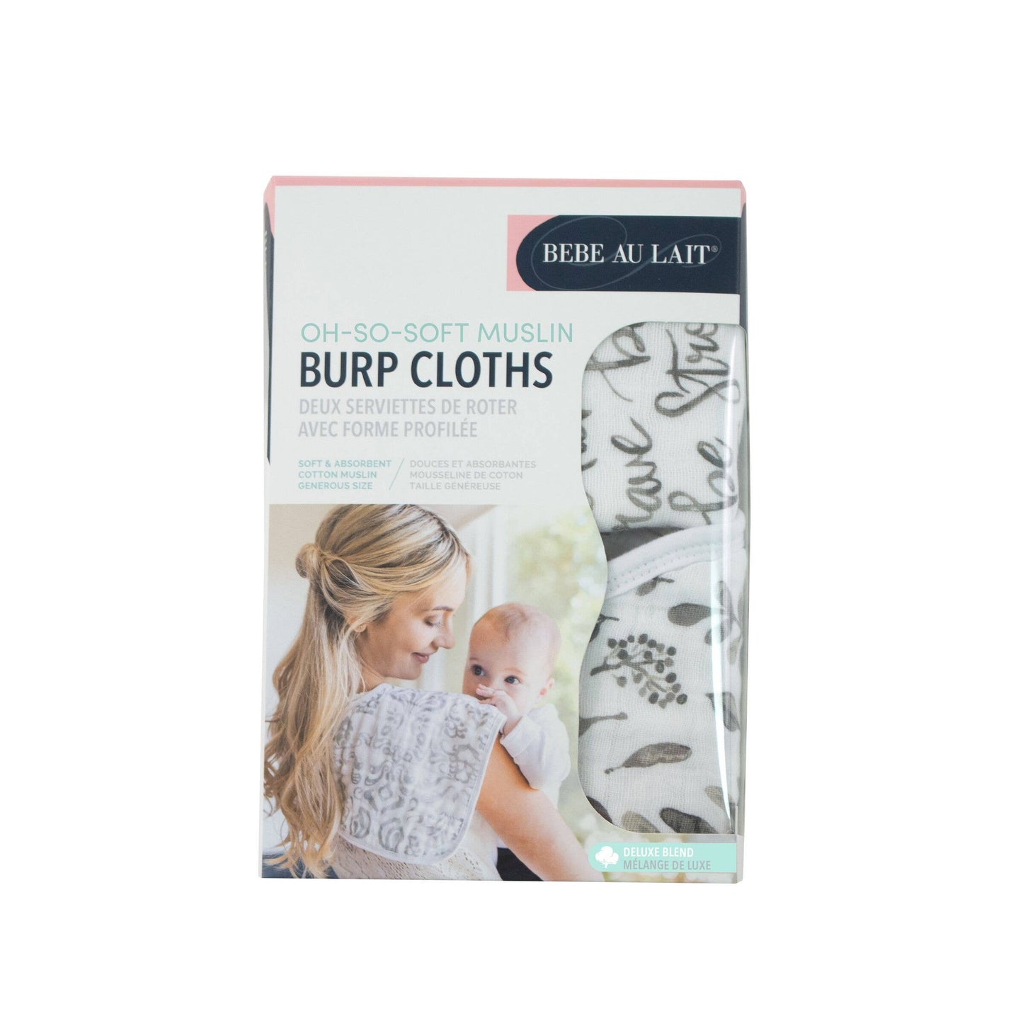 Just Be + Leaves Classic Muslin Burp Cloth Set