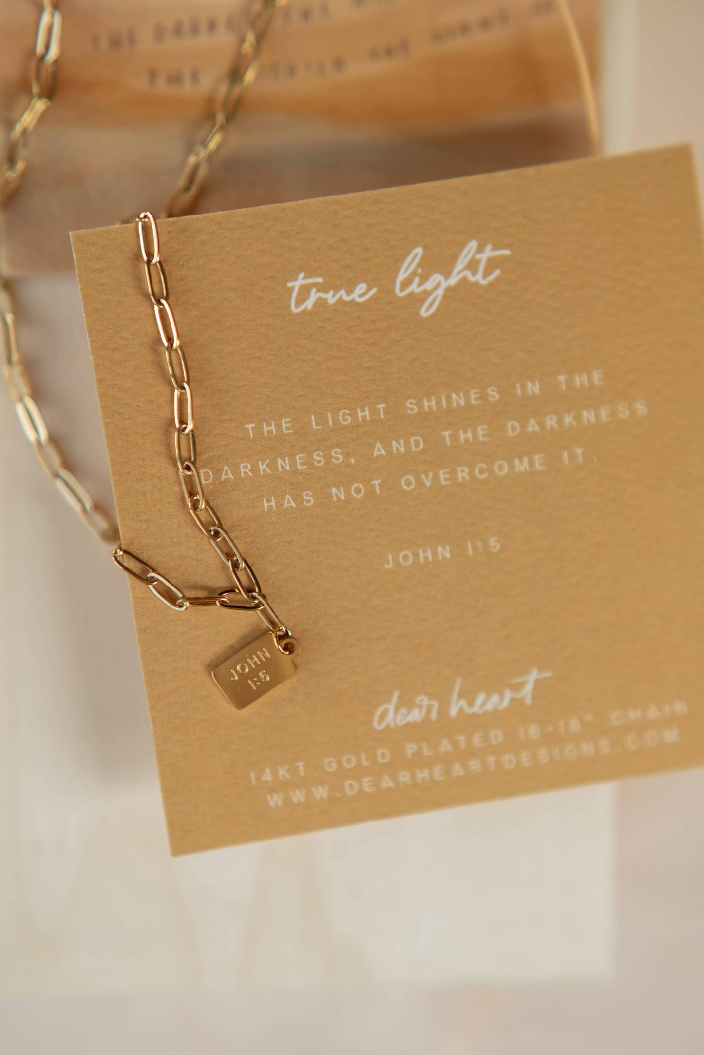 True Light Mini Tag Necklace