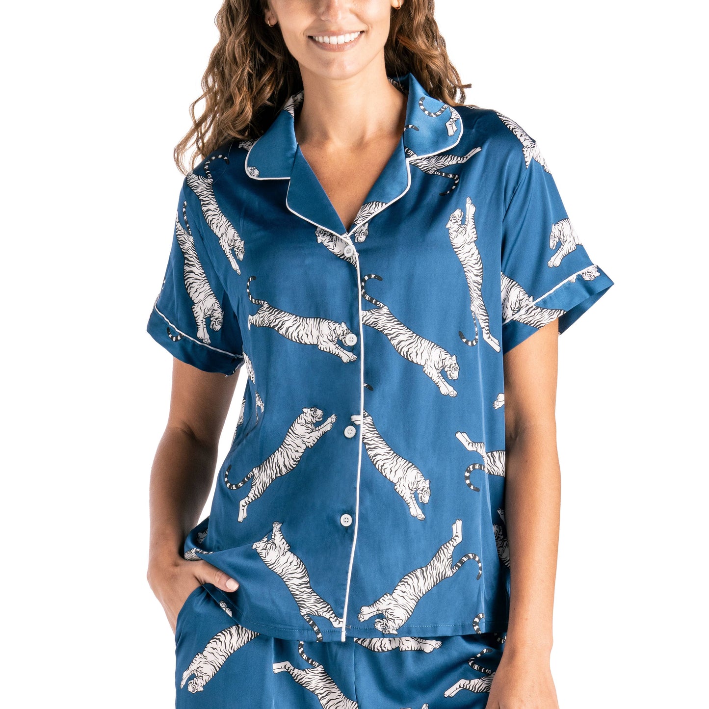 Hello Mello Beauty Sleep Satin Pajama Tops