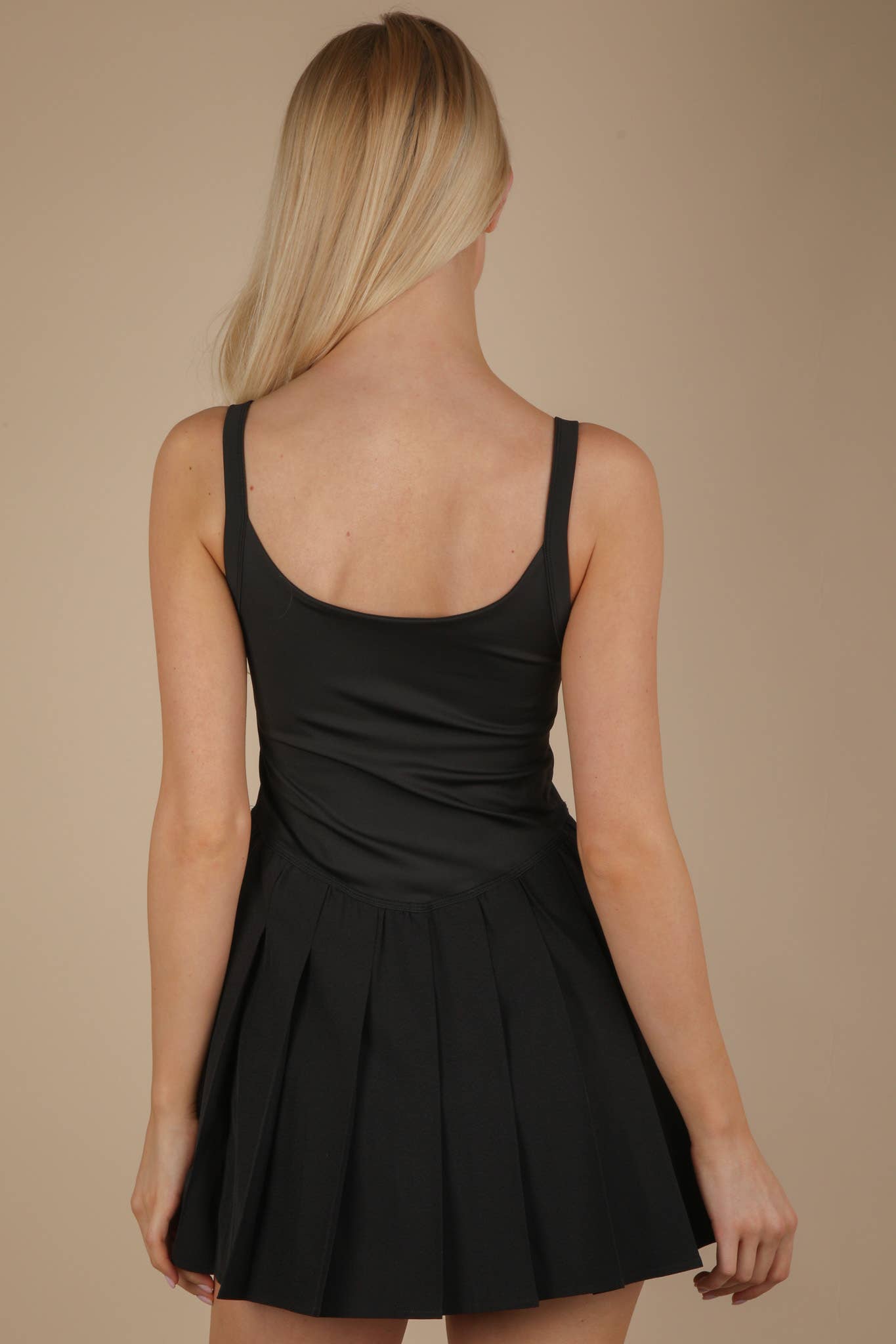 Pleated Activewear Dress w/Shorts