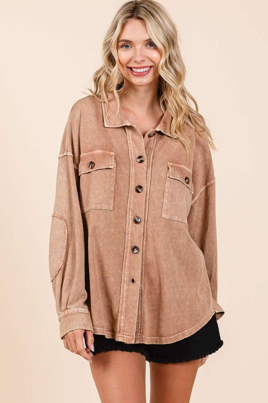 The Sara Shacket Top