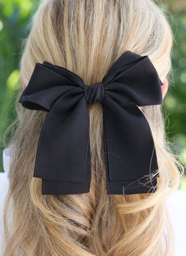 Gino Hair Bow (Black)