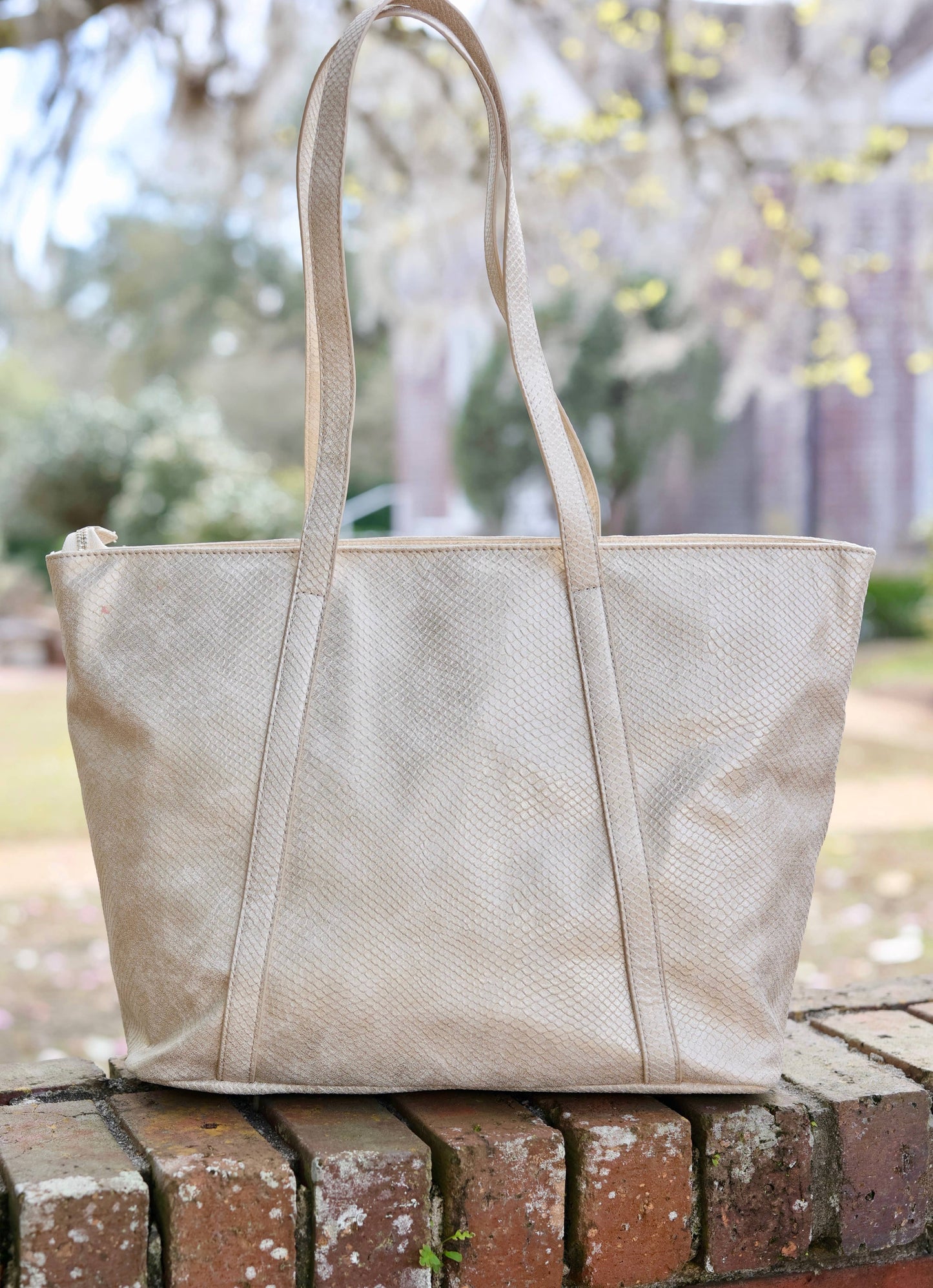 Darla Tote Shimmer Champagne