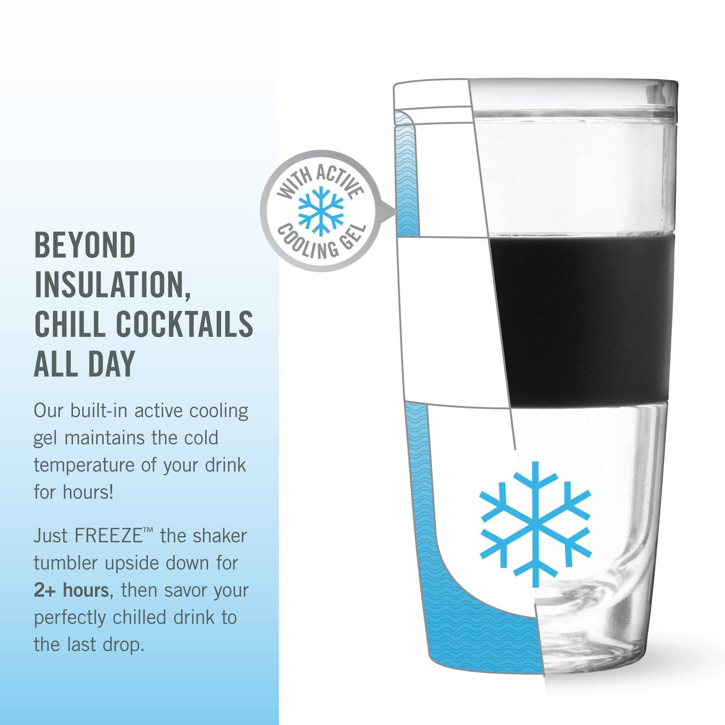 Cocktail Shaker FREEZE in Black