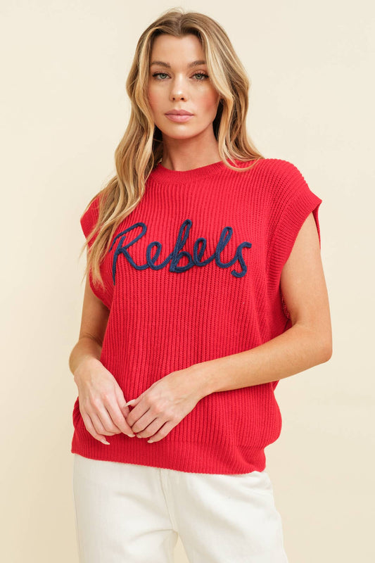 Rebels Embroidered Top