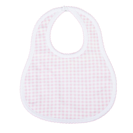 Mini Checks Bib - Pink