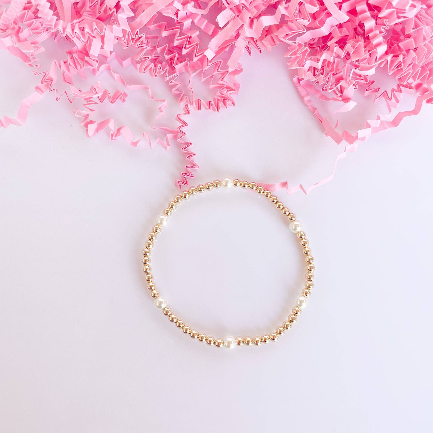 14k Madi Beaded Bracelet in Gold